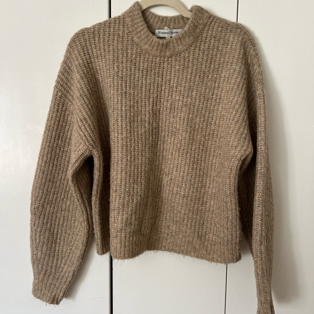 Weeeknd Stories Chunky Knit Wool blend Sweater small